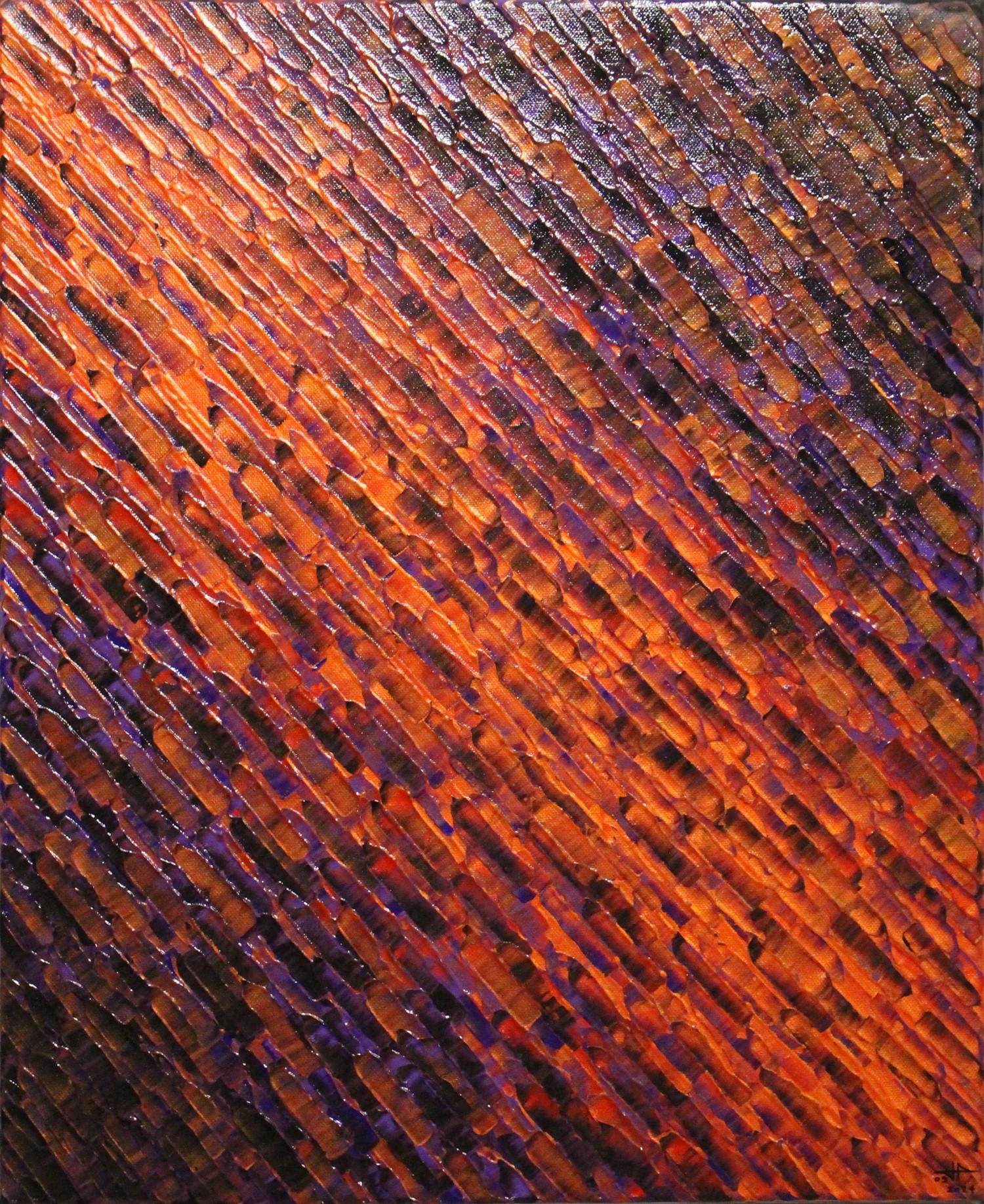 Jonathan Pradillon, Diagonale orange violette Jonathan Pradillon, Diagonale orange violette