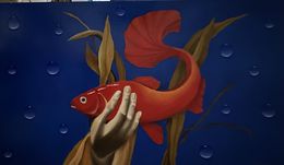 Peinture, Try to catch, Natalia Largina