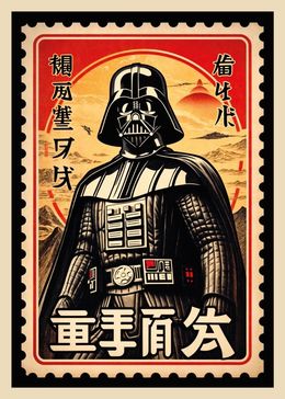 Print, Darth Vader (Galaxy stamp series), Kobalt