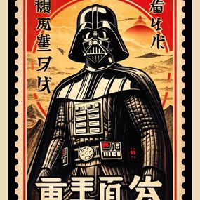 Print, Darth Vader (Galaxy stamp series), Kobalt