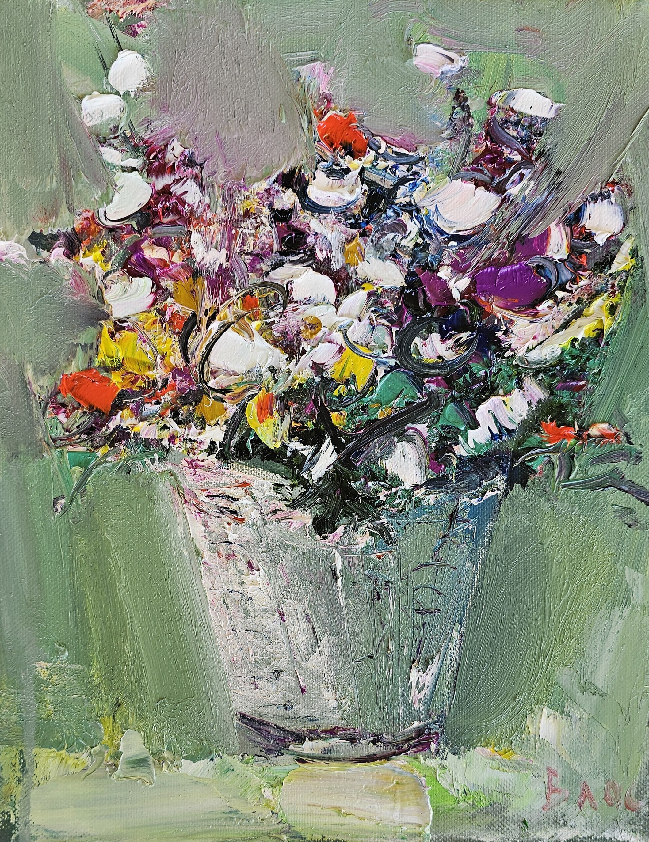 Vlas Ayvazyan, Joyful Floral Arrangement Vlas Ayvazyan, Joyful Floral Arrangement