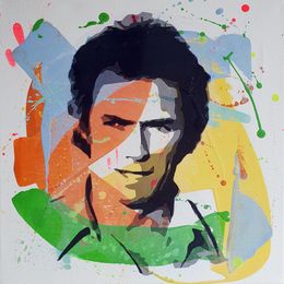 Painting, Clint Eastwood, PyB