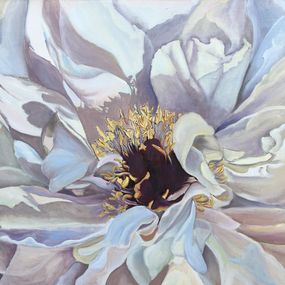 Gemälde, Figurative peony, Alexandra Voronina
