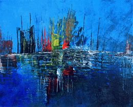Painting, Blue Mania, Monica Tangen