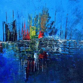 Gemälde, Blue Mania, Monica Tangen