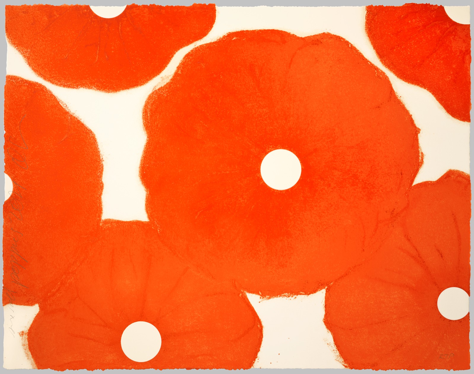 Donald Sultan, Six Red Poppies Donald Sultan, Six Red Poppies