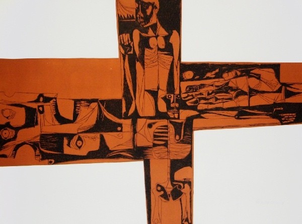 Oswaldo Guayasamin, Lidice 3 Oswaldo Guayasamin, Lidice 3