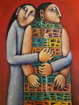 Painting, Warm loving hearts, Liana Asatryan