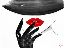 Gemälde, Red Mystery, Kristina Mallen