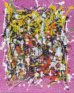 Gemälde, Nuit rose, Mohammed Lakhal
