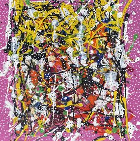 Gemälde, Nuit rose, Mohammed Lakhal