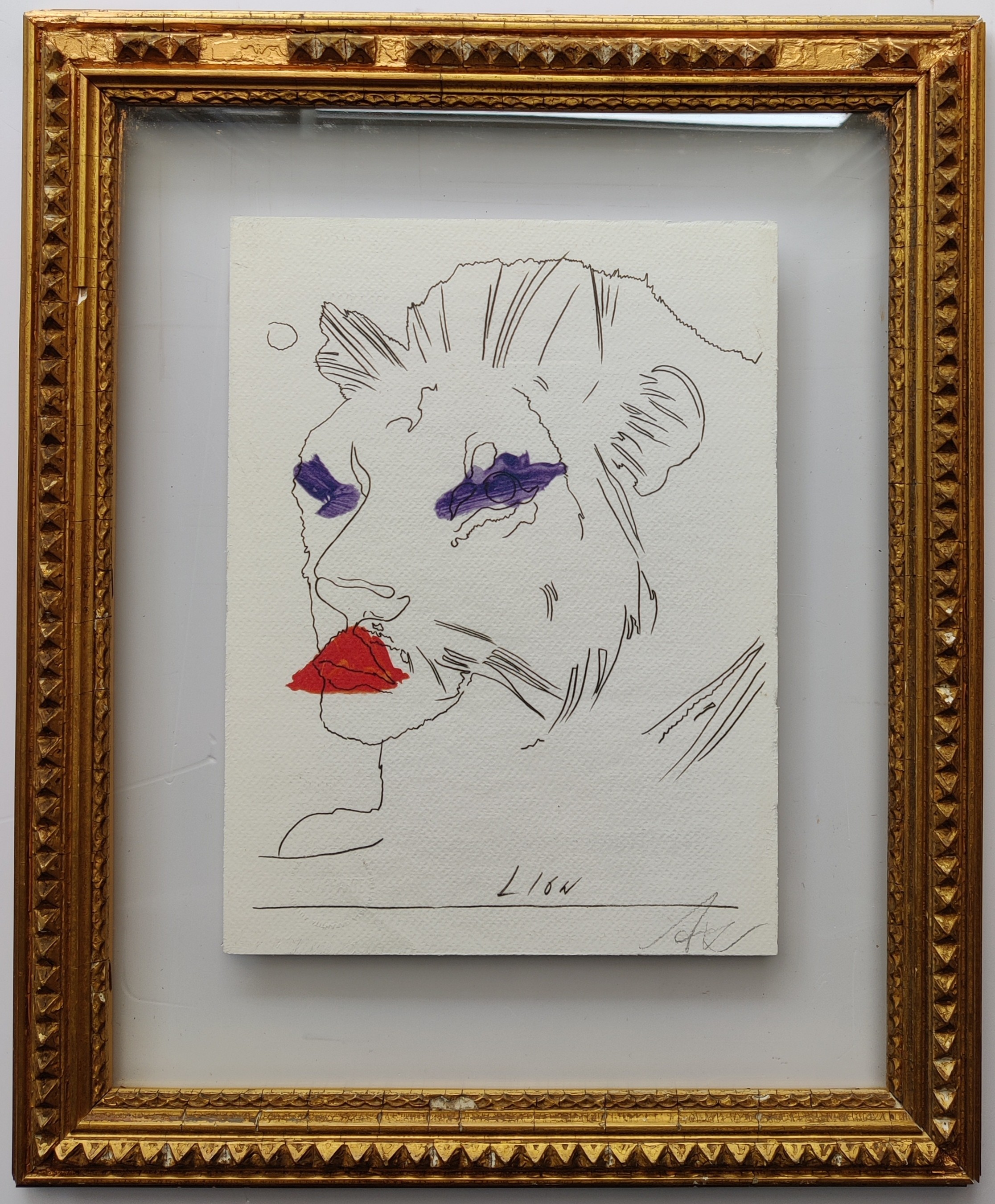 Andy Warhol, Il Leone (Lion) Andy Warhol, Il Leone (Lion)