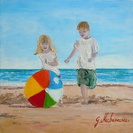 Gemälde, Le Ballon, Gyslaine Pachet-Micheneau