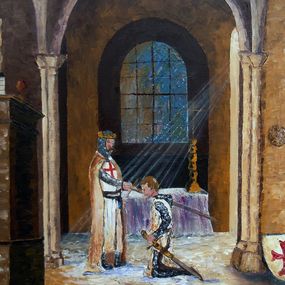 Gemälde, Les Chevaliers du Temple, Gyslaine Pachet-Micheneau