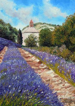 Peinture, Abbaye de Sénanque, Gyslaine Pachet-Micheneau