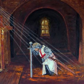 Gemälde, Recueillement, Gyslaine Pachet-Micheneau
