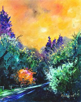Painting, Morning sunlight, Pol Ledent