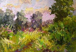 Painting, Trailway in the grass, Boris Serdyuk