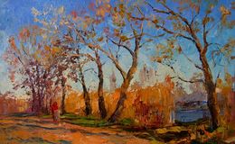 Gemälde, On a walk, Boris Serdyuk