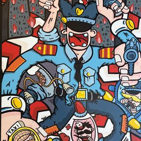Gemälde, Série Toufou : Copcopminute, Stéphane Gubert