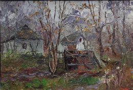 Gemälde, Abandoned yard, Boris Serdyuk