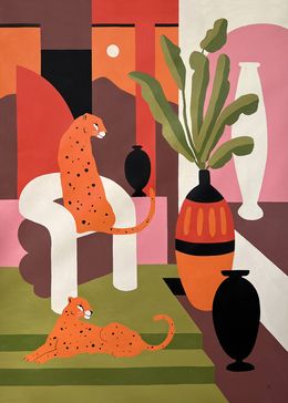 Painting, Golden Guardians 2, Mariah Birsak