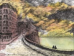 Fine Art Drawings, Jetée, Marion Chombart de Lauwe