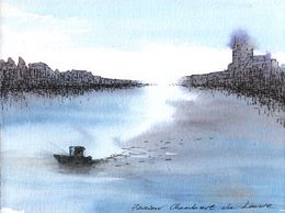 Zeichnungen, Port au loin, Marion Chombart de Lauwe