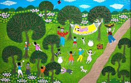 Peinture, Pic-Nic en famille, Gilvan Bezerril