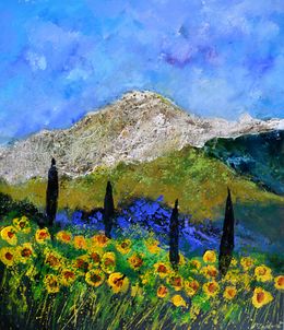 Gemälde, Sunflowers, Pol Ledent