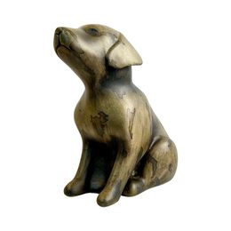 Sculpture, Weathered Bronze Pup, Dervis Akdemir
