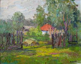 Painting, White house, Boris Serdyuk