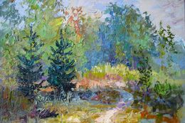 Painting, Forest Glade, Boris Serdyuk