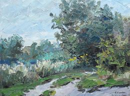 Painting, Beyond the village, Boris Serdyuk