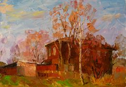 Painting, Old House, Boris Serdyuk