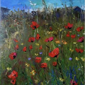 Gemälde, In the Spring Field, Kamsar Ohanyan