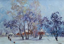 Painting, Winter day, Boris Serdyuk