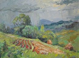 Gemälde, It is rainy, Boris Serdyuk