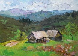 Painting, On the slopes, Boris Serdyuk