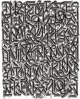 Print, Esoteric Knowledge #1 (Black on White), Defer