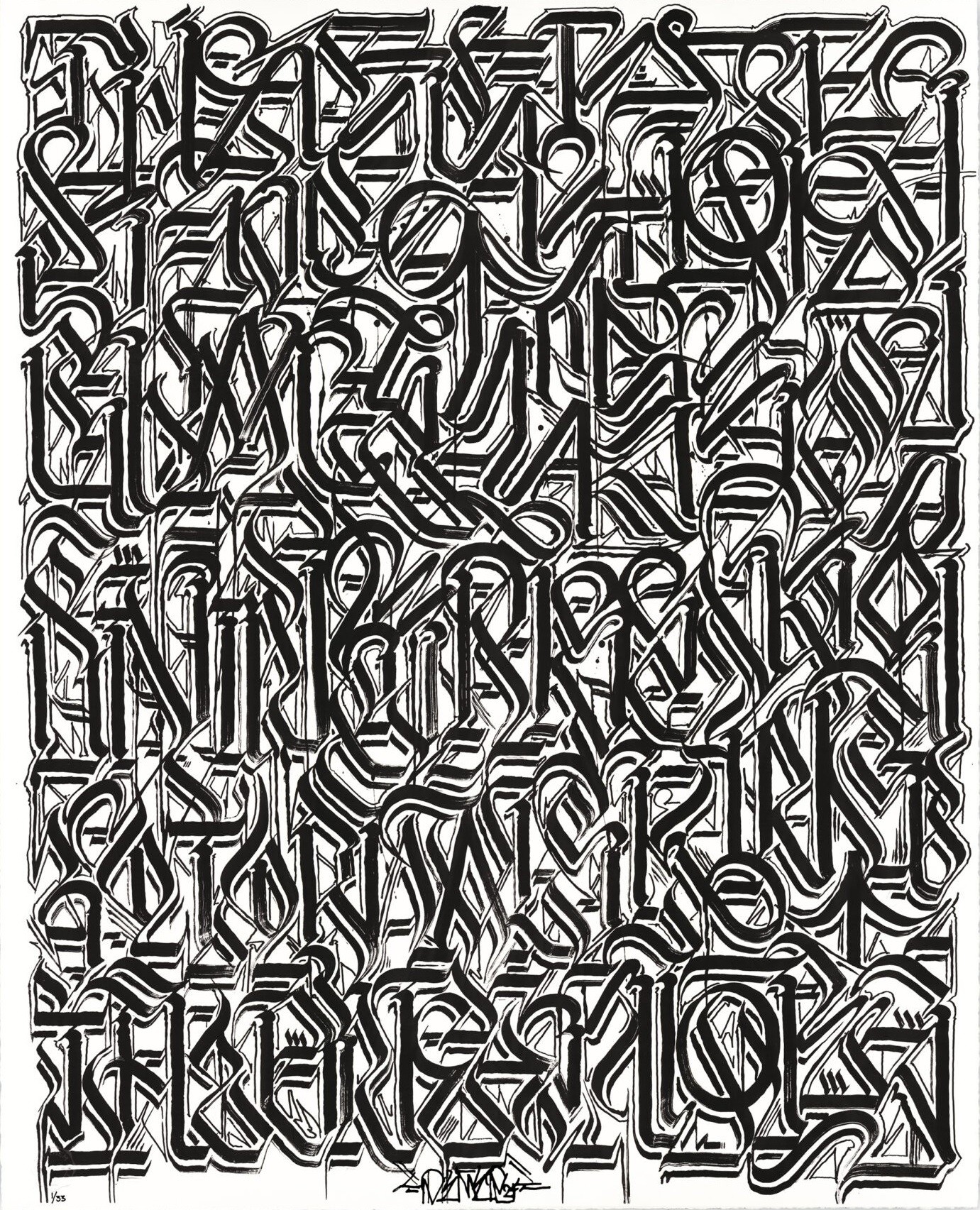 Defer, Esoteric Knowledge #1 (Black on White) Defer, Esoteric Knowledge #1 (Black on White)