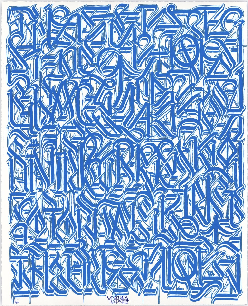 Defer, Esoteric Knowledge #2 (Blue on White) Defer, Esoteric Knowledge #2 (Blue on White)
