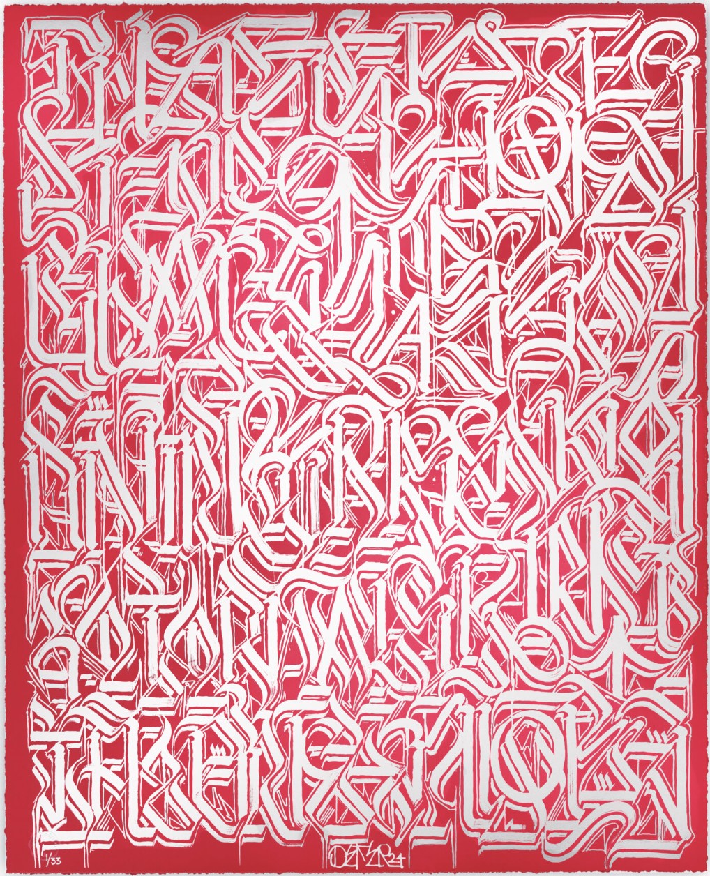 Defer, Esoteric Knowledge #4 (Silver on Red) Defer, Esoteric Knowledge #4 (Silver on Red)