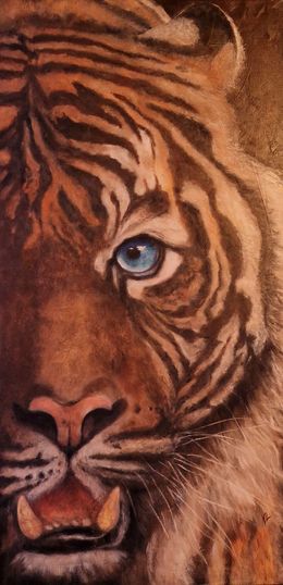Painting, Tigre du Bengale, Nicole Lavigne