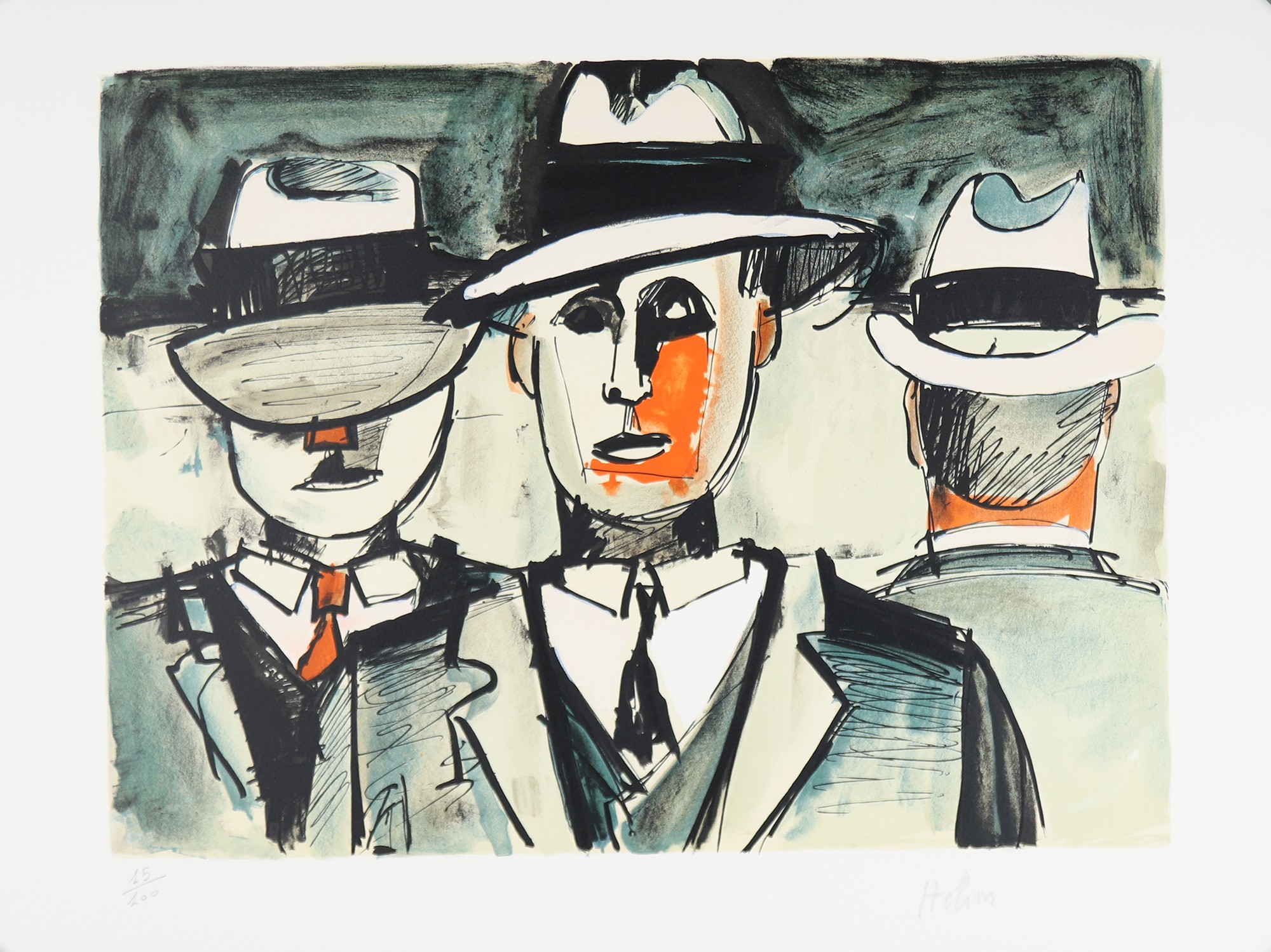 Jean Hélion, Les passants II, d'après A vendre Jean Hélion, Les passants II, d'après A vendre