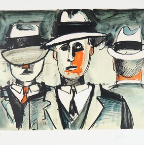 Print, Les passants II, d'après A vendre, Jean Hélion