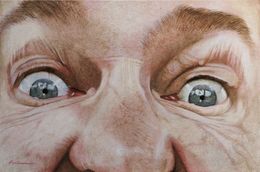 Peinture, 1M24 - Portrait axé sur le regard, Dominique Fonteneau