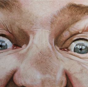 Gemälde, 1M24 - Portrait axé sur le regard, Dominique Fonteneau