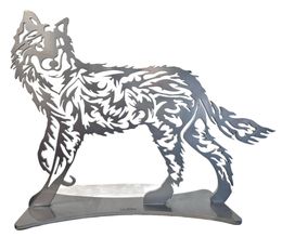 Sculpture, Loup gris, Danu