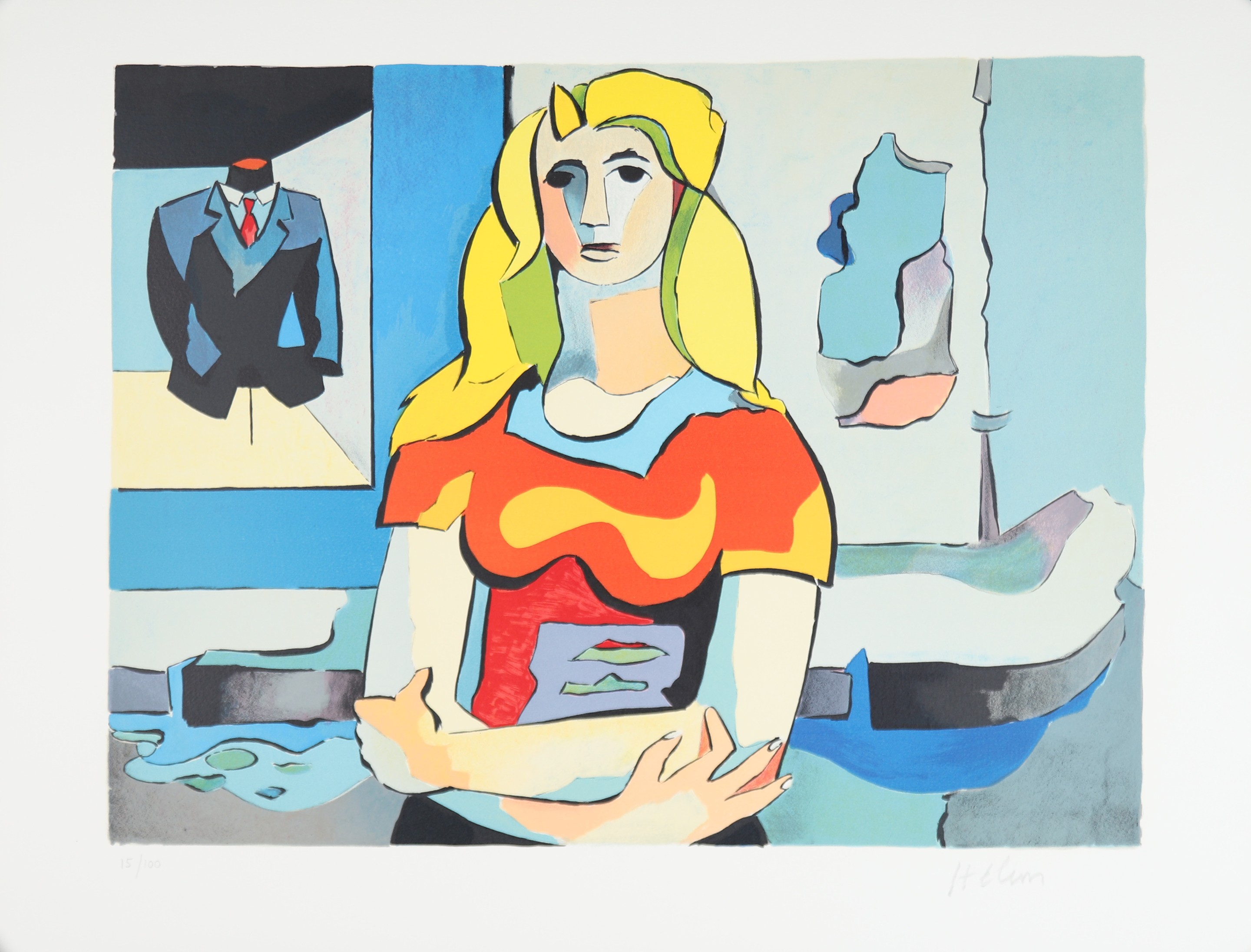 Jean Hélion, Les passants II, d'après Fille au mannequin Jean Hélion, Les passants II, d'après Fille au mannequin
